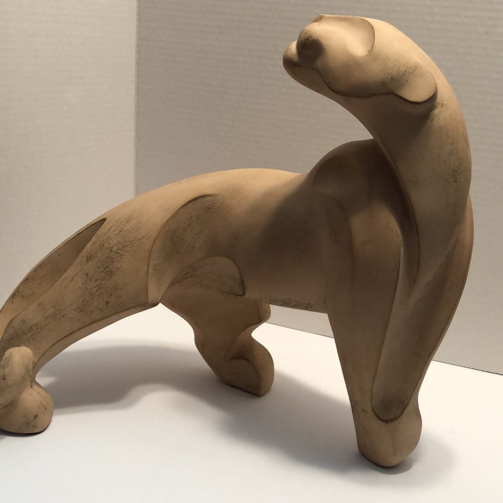 1970’s Art Deco Alexander Danel Austin Productions Ceramic Panther Jaguar signed - Picture 6 of 11